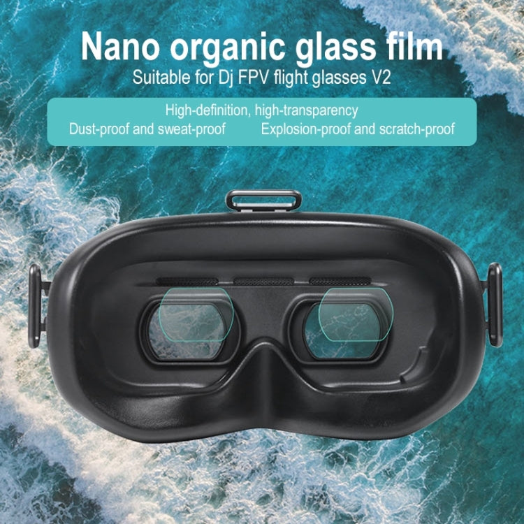2 PCS Shatter-resistant Anti-scratch Nano Plexiglass Protective Film for DJI FPV Goggles V2 - Protective Film & Stickers by PMC TechLife | Online Shopping South Africa | PMC TechLife | Buy Now Pay Later Mobicred