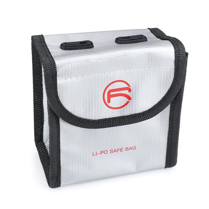 RCSTQ for DJI FPV Combo 2 x Batteries Li-Po Safe Explosion-proof Storage Bag(Silver) - Case & Bags by RCSTQ | Online Shopping South Africa | PMC TechLife | Buy Now Pay Later Mobicred