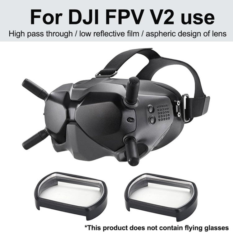 RCSTQ 2 PCS 300 Degree Myopia Glasses Lens Vision Correction Aspherical Lens for DJI FPV Goggles V2 - Lens Accessories by RCSTQ | Online Shopping South Africa | PMC TechLife | Buy Now Pay Later Mobicred