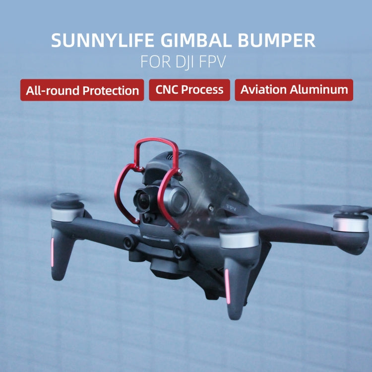 Sunnylife FV-Q9353 Gimbal Bumper Anti-collision Aluminum Alloy Guard Protector Bumper for DJI FPV (Black) - free shipping - PMC TechLife - Order now!