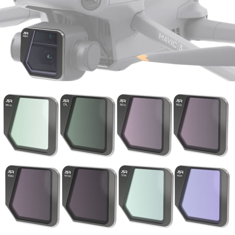 JSR Drone 8 in 1 MCUV+CPL+ND16+32+64+1000+STAR+NIGHT Lens Filter for DJI Mavic 3 - free shipping - PMC TechLife - Order now!