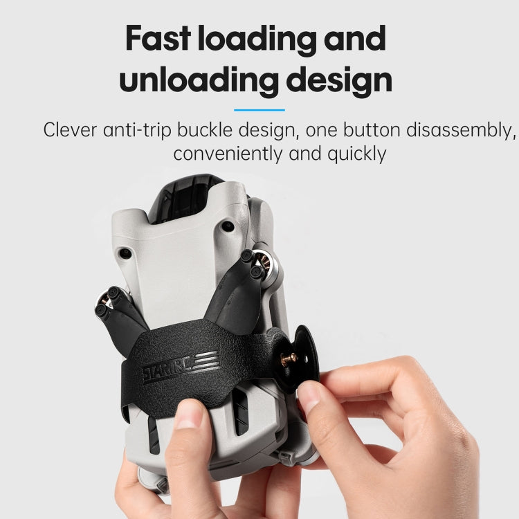 STARTRC Drone PU Propellers Holder Guard Prop Blade Stabilizer for DJI Mini 3 Pro (Black) - Mount & Holder by STARTRC | Online Shopping South Africa | PMC TechLife | Buy Now Pay Later Mobicred