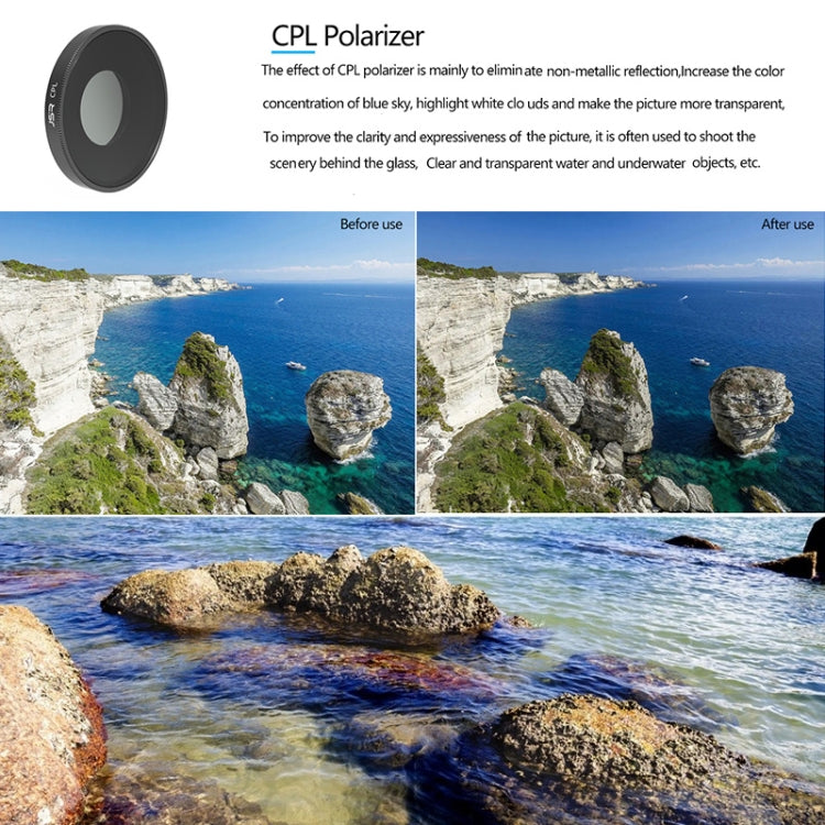 JSR 8 in 1 Streak Blue CPL ND8 ND16 ND32 ND64 STAR NIGHT Lens Filter For DJI Osmo Action 3 - free shipping - PMC TechLife - Order now!