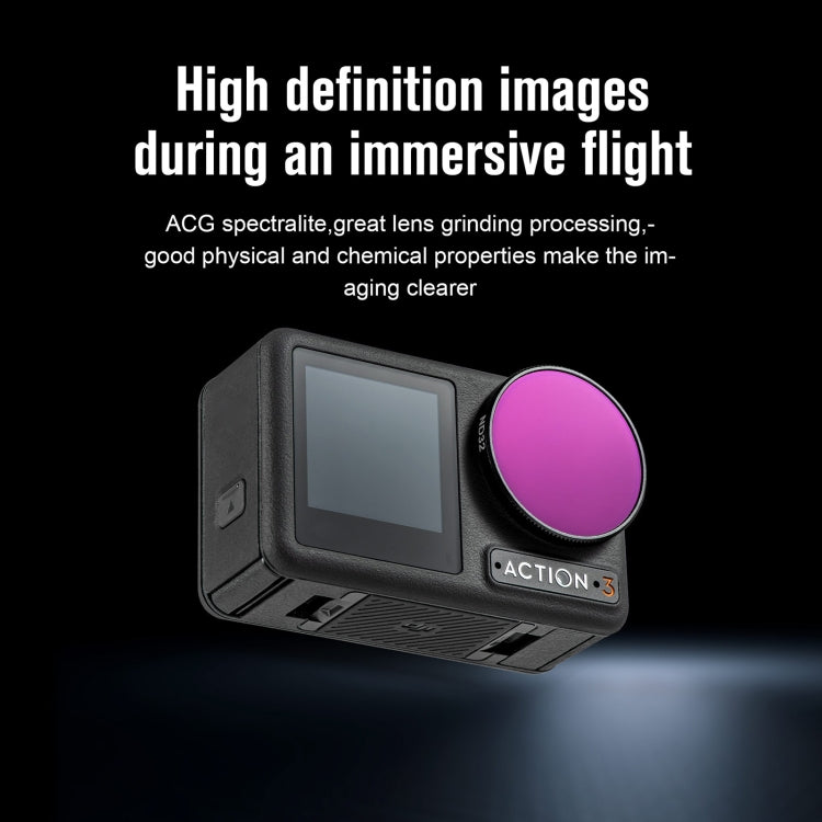 For DJI Action 3 STARTRC 4 in 1 ND16 + ND32 + ND64 + CPL Lens Filter - free shipping - PMC TechLife - Order now!