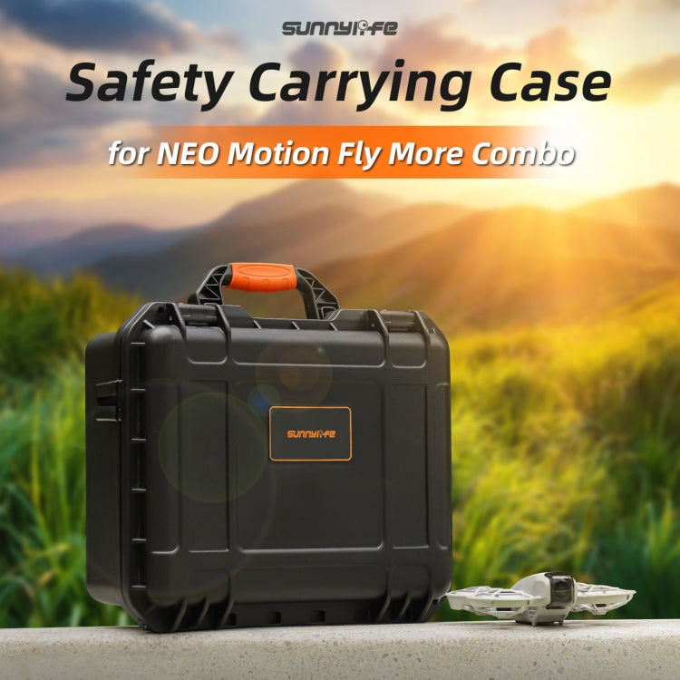For DJI Neo Sunnylife Safety Carrying Case Large Capacity Waterproof Shock-proof Hard Travel Case (Black) - free shipping - PMC TechLife - Order now!