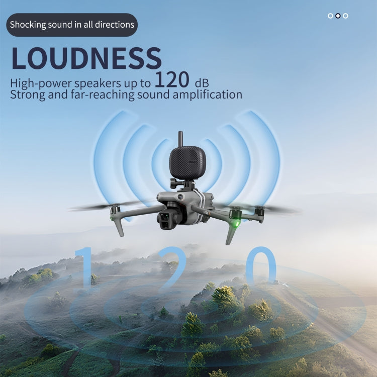 STARTRC Drone Megaphone Wireless Portable Speaker 3KM Control for DJI Mavic / Air / Mini Series (Black) - free shipping - PMC TechLife - Order now!