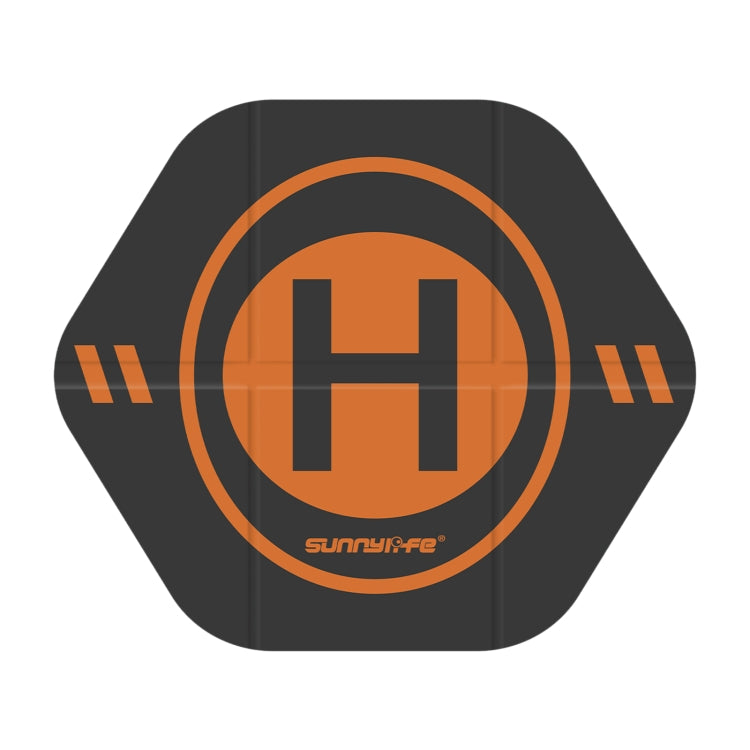 Sunnylife Drone Landing Pad 35cm Fast-Fold Double-Sided Leather Waterproof Helipad for DJI Neo / Avata 1 / 2 / Mini Series (Yellow+Orange) - free shipping - PMC TechLife - Order now!