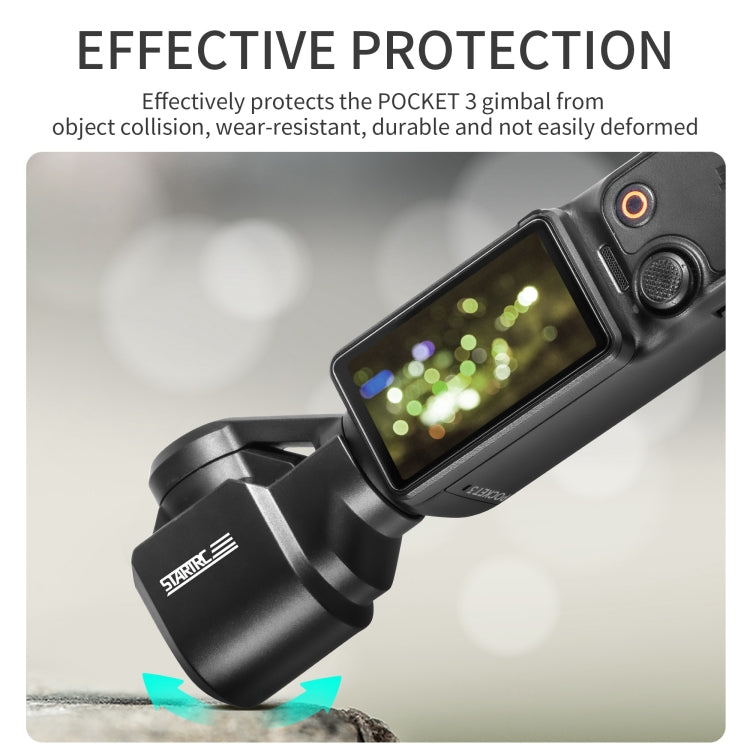 For DJI OSMO Pocket 3 STARTRC 2 in 1 Gimbal Camera Lens Cover Sunshade (Black) - Lens Accessories by STARTRC | Online Shopping South Africa | PMC TechLife | Buy Now Pay Later Mobicred
