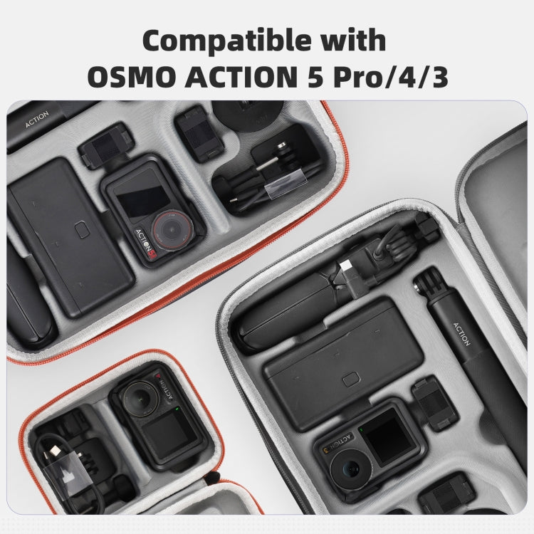 For DJI Osmo Action 5 Pro / 4 / 3 Sunnylife Portable Carrying Case Adventure Combo Bag (Orange) - free shipping - PMC TechLife - Order now!