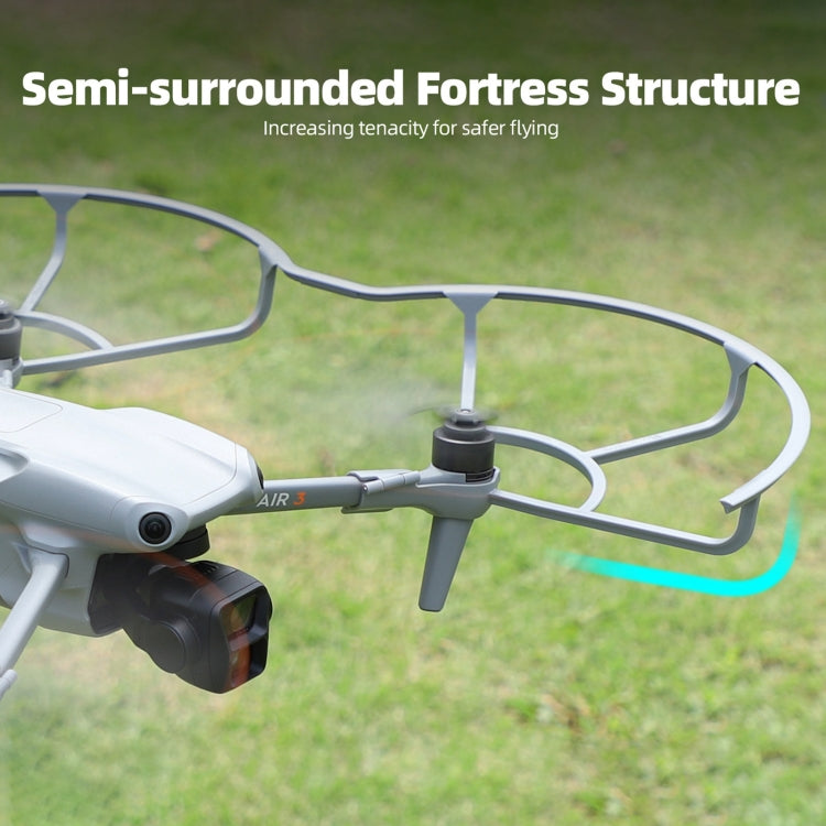 For DJI Air 3S / 3 Sunnylife Propellers Guard Protector Integrated Shielding Rings Quick Release Anti-Collision Props Safe Ring (Grey) - free shipping - PMC TechLife - Order now!