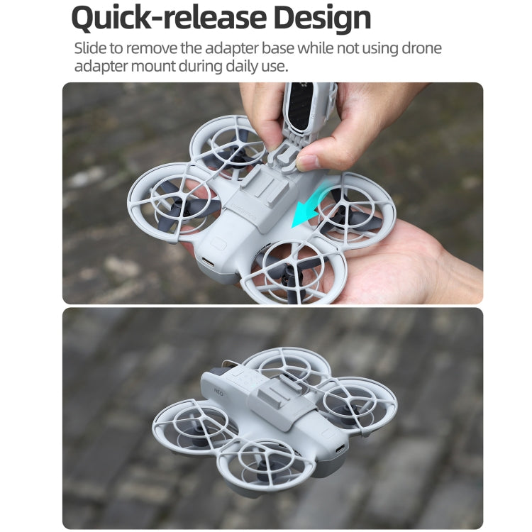 For DJI Neo / Insta360 GO 3S / GO 3 Sunnylife Drone Expansion Mount Action Camera Holder Adapter (Grey) - free shipping - PMC TechLife - Order now!