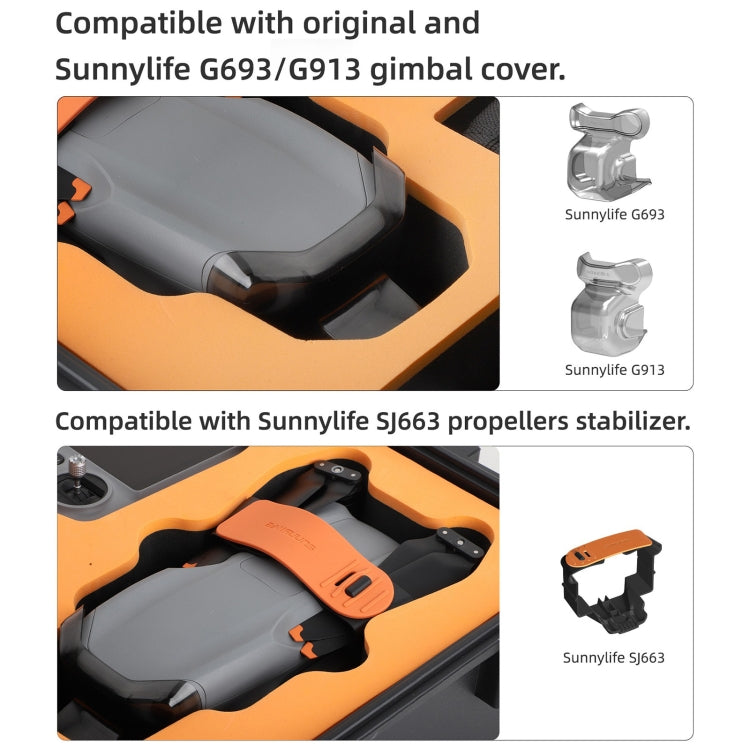 For DJI Air 3S / 3 Sunnylife Safety Carrying Case Large Capacity Waterproof Shock-proof Hard Travel Case (Black) - free shipping - PMC TechLife - Order now!