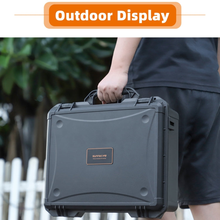 For DJI Air 3S / 3 Sunnylife Safety Carrying Case Large Capacity Waterproof Shock-proof Hard Travel Case (Black) - free shipping - PMC TechLife - Order now!
