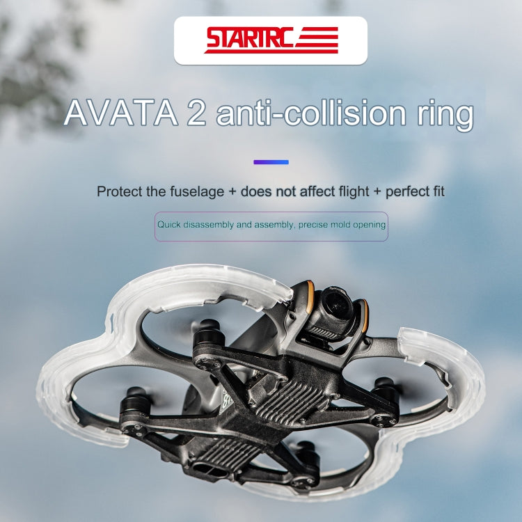 For DJI Avata 2 STARTRC Central Control TPU Protective Guard Anti-collision Ring Cover (Transparent) - free shipping - PMC TechLife - Order now!