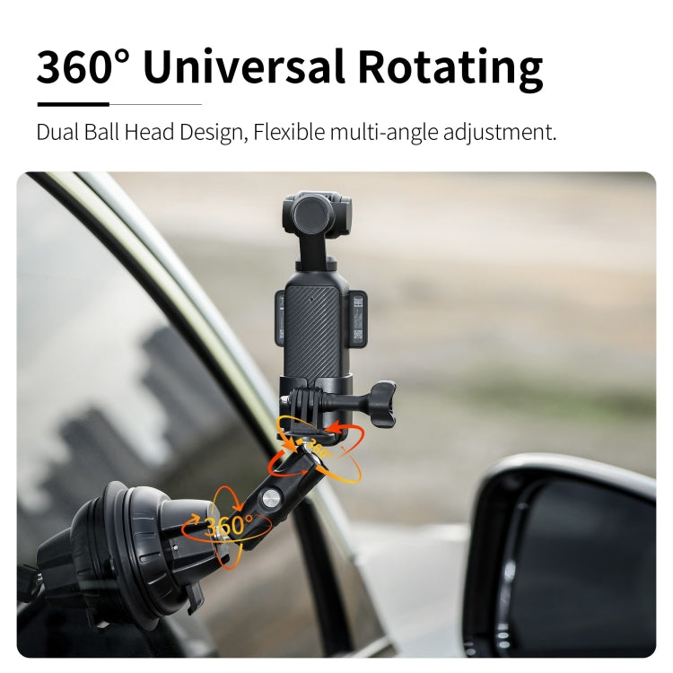 For DJI OSMO Pocket 3 STARTRC Suction Cup Holder Expansion Adapter Bracket (Black) - free shipping - PMC TechLife - Order now!