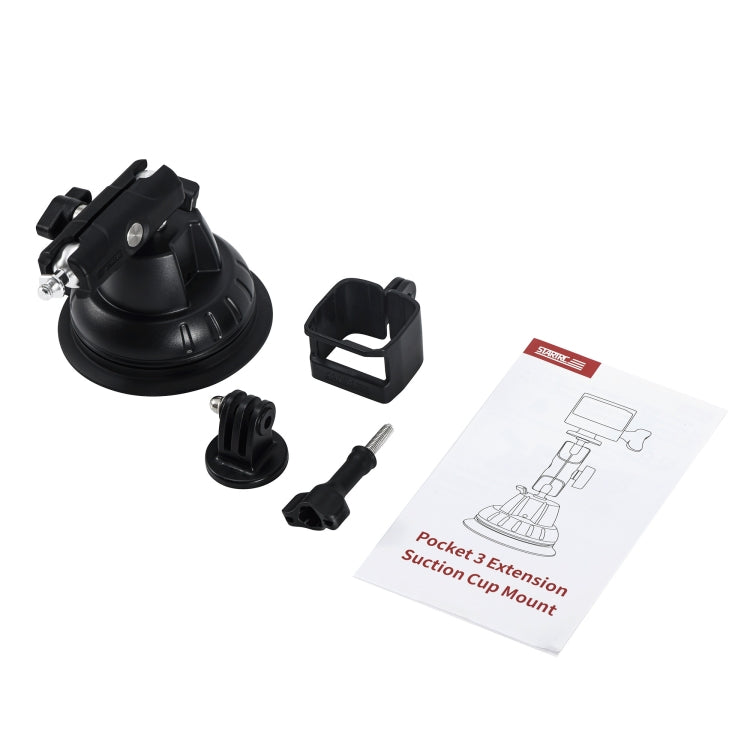 For DJI OSMO Pocket 3 STARTRC Suction Cup Holder Expansion Adapter Bracket (Black) - free shipping - PMC TechLife - Order now!