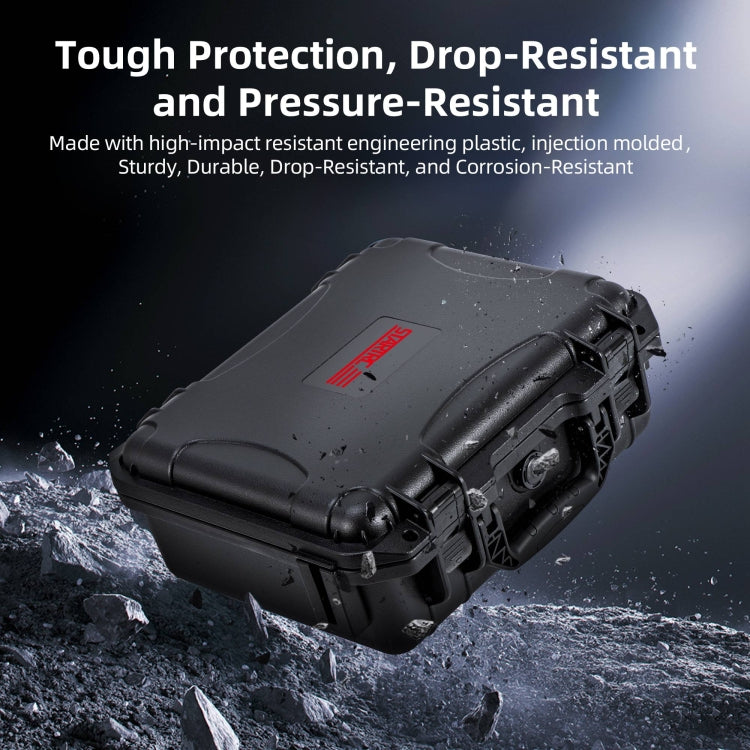 For DJI Osmo Action 5 Pro STARTRC Waterproof EVA ABS Dual-layer Suitcase Storage Box (Black) - free shipping - PMC TechLife - Order now!
