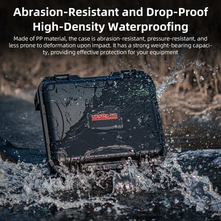 For DJI Osmo Action 5 Pro STARTRC Waterproof EVA ABS Dual-layer Suitcase Storage Box (Black) - free shipping - PMC TechLife - Order now!
