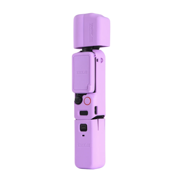 For DJI OSMO Pocket 3 STARTRC 5 in 1 Body Lens Handle Screen Silicone TPU Case (Purple) - free shipping - PMC TechLife - Order now!