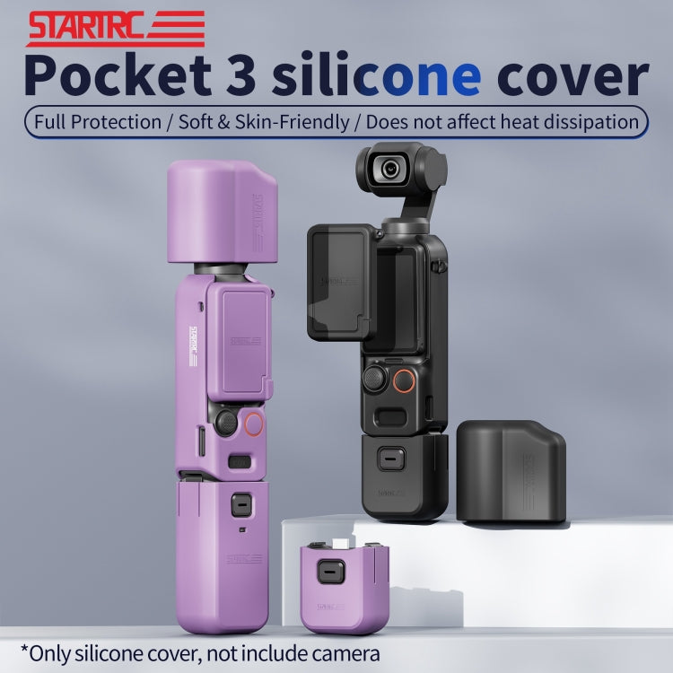 For DJI OSMO Pocket 3 STARTRC 5 in 1 Body Lens Handle Screen Silicone TPU Case (Purple) - free shipping - PMC TechLife - Order now!