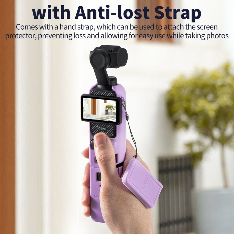 For DJI OSMO Pocket 3 STARTRC 5 in 1 Body Lens Handle Screen Silicone TPU Case (Purple) - free shipping - PMC TechLife - Order now!