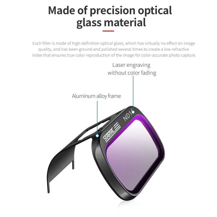 For DJI Mini 4K / Mini 2 SE / Mini 2 STARTRC 4 in 1 ND8 ND16 ND32 ND64 Lens Filter - free shipping - PMC TechLife - Order now!