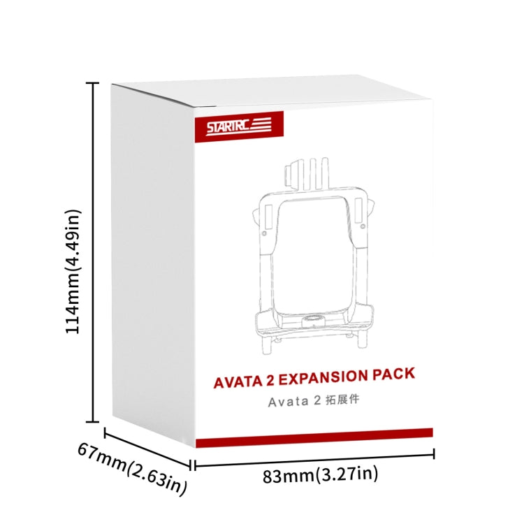 For DJI Avata 2 STARTRC Action Camera Holder Mount Drone Expansion Bracket (Black) - free shipping - PMC TechLife - Order now!