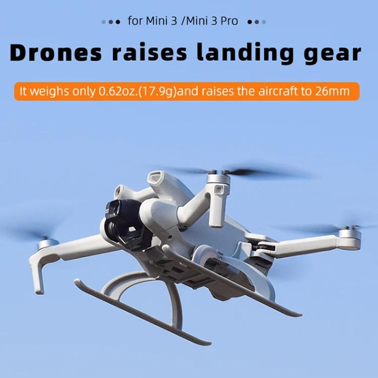 For DJI Mini 3 / 3 Pro BRDRC Folding Heightened Landing Gear Training Rack (Grey) - free shipping - PMC TechLife - Order now!
