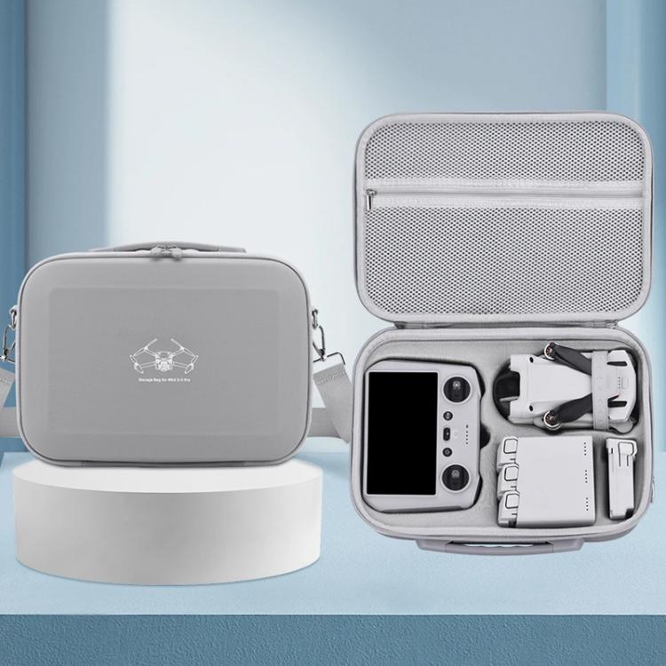 For DJI Mini 3 / 3 Pro BRDRC Shoulder Drone Remote Control Storage Carrying Bag (Grey) - free shipping - PMC TechLife - Order now!