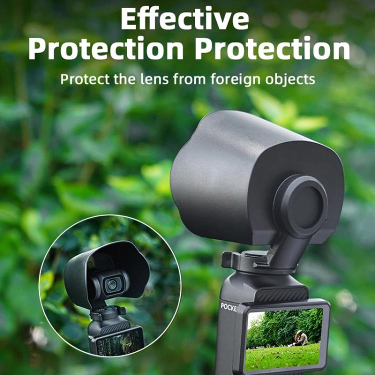 For DJI OSMO Pocket 3 BRDRC Sunshade Lens Protective Cover Hood (Black) - free shipping - PMC TechLife - Order now!