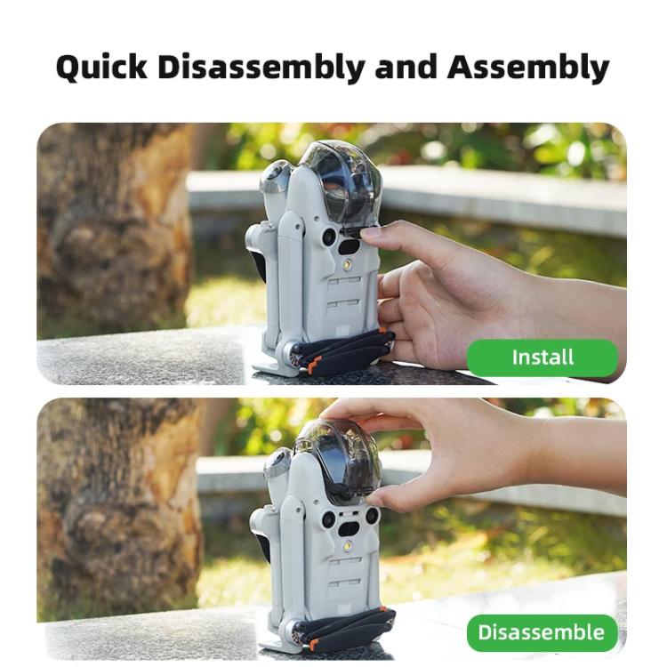 For DJI Mini 4 Pro BRDRC Lens Protective Cover Gimbal Cover (Transparent Black) - free shipping - PMC TechLife - Order now!