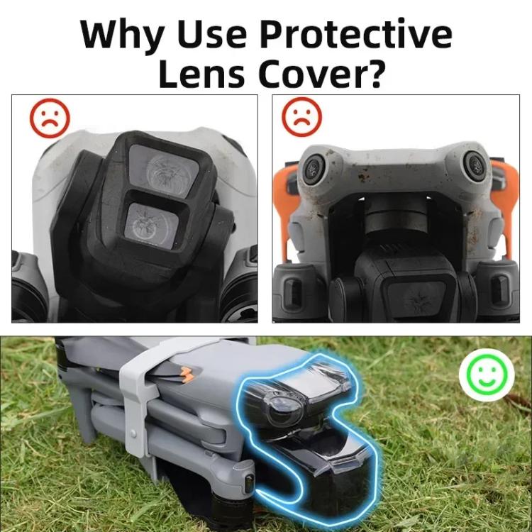 For DJI Air 3 BRDRC Lens Protective Cover Gimbal Cover (Black) - free shipping - PMC TechLife - Order now!