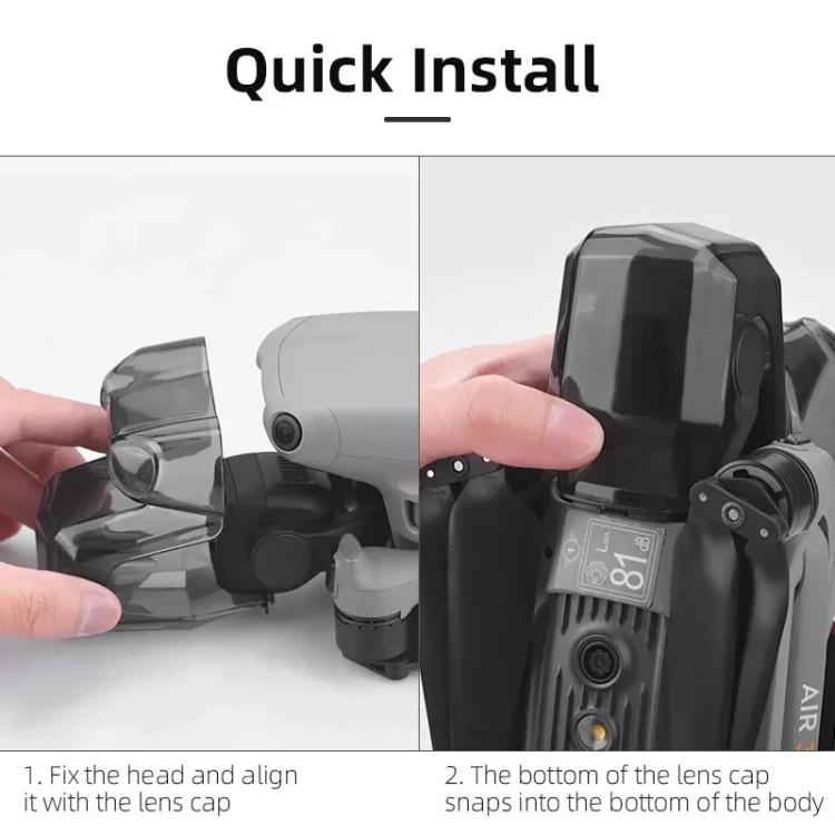 For DJI Air 3 BRDRC Lens Protective Cover Gimbal Cover (Black) - free shipping - PMC TechLife - Order now!