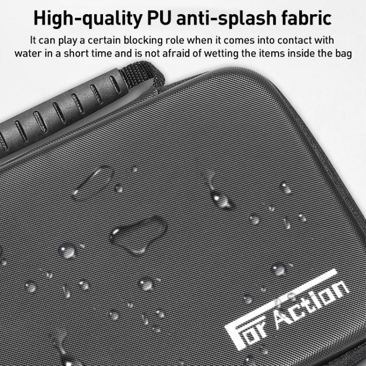 For DJI Osmo Action 5 Pro / 4 / 3 Hand Strap Shoulder Bag Camera and Accessories PU Storage Bag (Black) - free shipping - PMC TechLife - Order now!