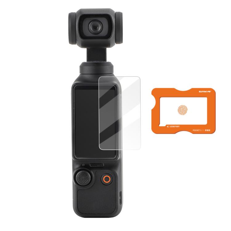 For DJI Osmo Pocket 3 Sunnylife Screen Protector AR Anti-reflection Tempered Glass Film with Film Locator - free shipping - PMC TechLife - Order now!