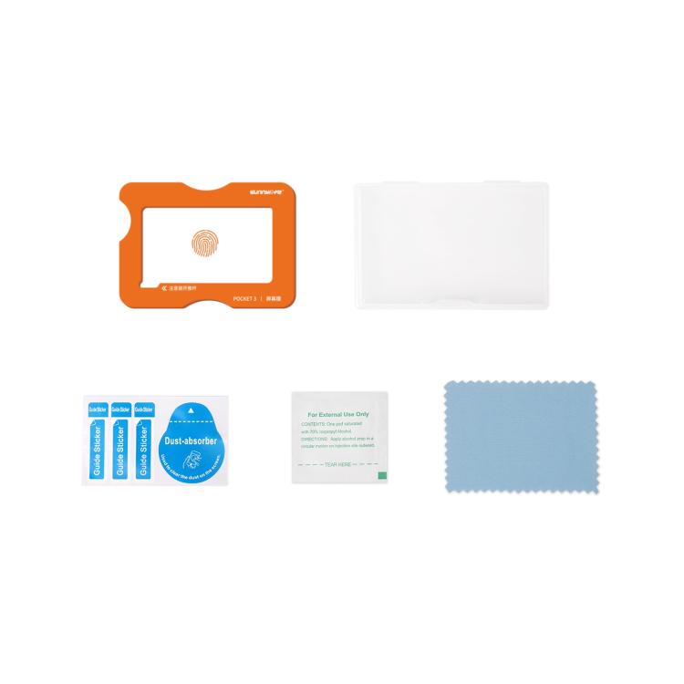 For DJI Osmo Pocket 3 Sunnylife Screen Protector AR Anti-reflection Tempered Glass Film with Film Locator - free shipping - PMC TechLife - Order now!