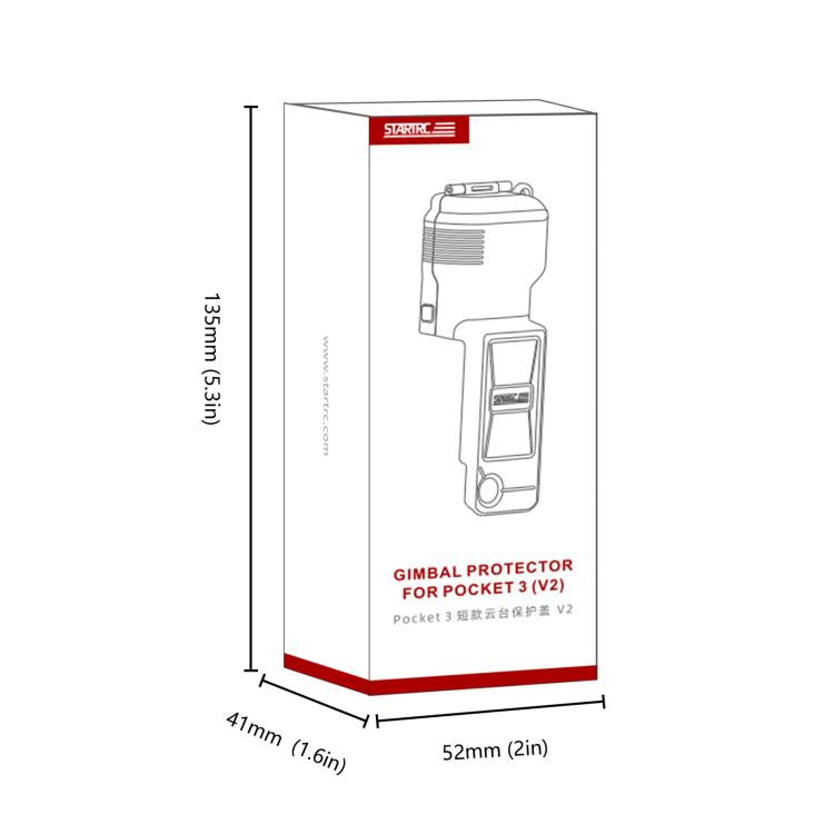 For DJI Osmo Pocket 3 STARTRC Gimbal Protective Cover Camera Lens Protective Case (Black) - free shipping - PMC TechLife - Order now!