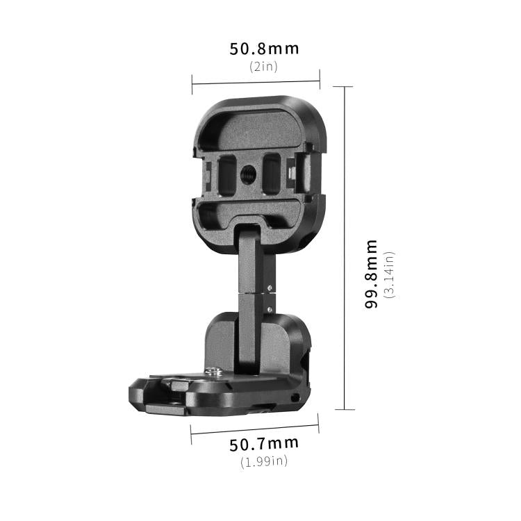 For DJI Osmo Pocket 3 STARTRC Metal L-shaped Expansion Bracket (Black) - free shipping - PMC TechLife - Order now!