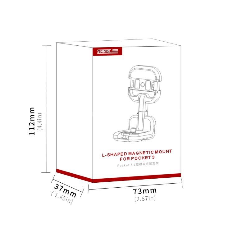 For DJI Osmo Pocket 3 STARTRC Metal L-shaped Expansion Bracket (Black) - free shipping - PMC TechLife - Order now!