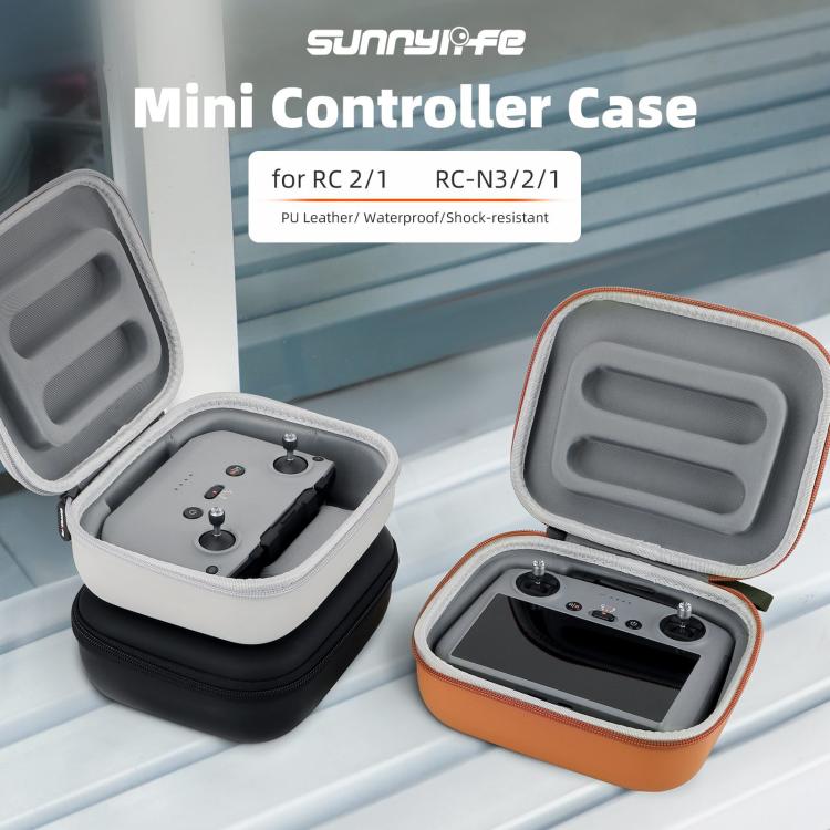 Sunnylife Mini Carrying Case Protective Handbag Portable Clutch Storage Bag for DJI RC 2 / 1 / RC-N3 / N2 / N1 (Orange) - free shipping - PMC TechLife - Order now!