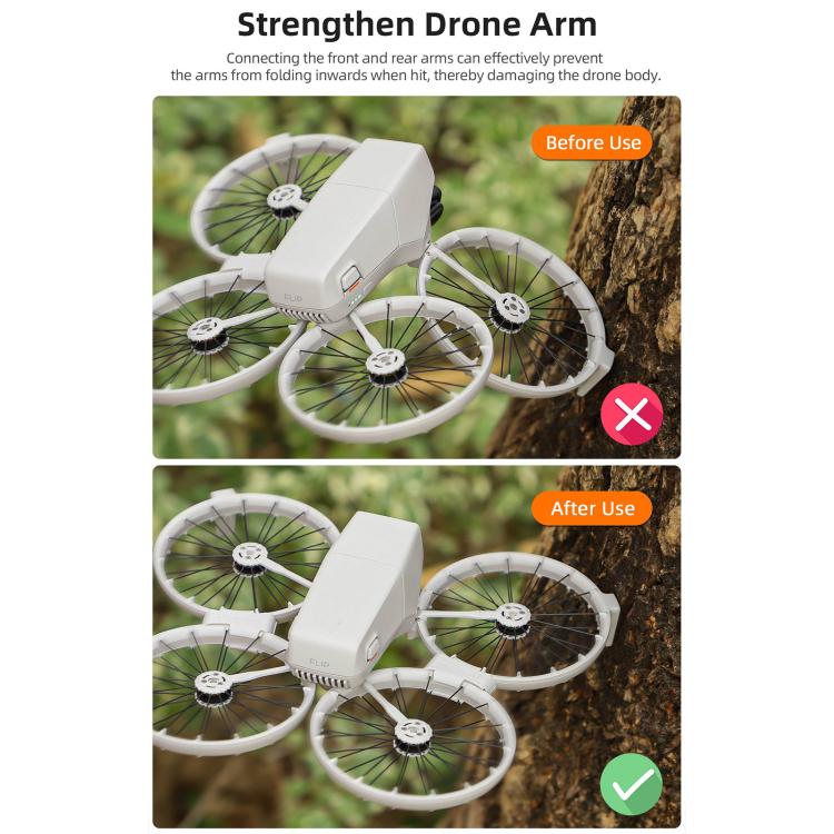 For DJI Flip Sunnylife Anti-shake Arm Buckle Fixing Integrated Buckle Quick Release Anti-Collision Buckle (Grey) - free shipping - PMC TechLife - Order now!