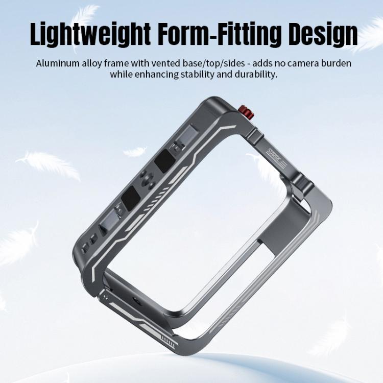 For DJI Osmo 360 STARTRC Metal Cage Frame with Cold Shoe (Grey) - free shipping - PMC TechLife - Order now!