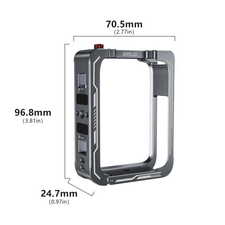 For DJI Osmo 360 STARTRC Metal Cage Frame with Cold Shoe (Grey) - free shipping - PMC TechLife - Order now!