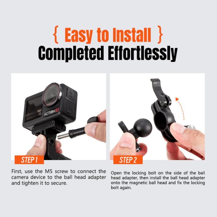 STARTRC Magnetic  Backpack Clip Mount for DJI Osmo 360 / GoPro Action Cameras (Black) - free shipping - PMC TechLife - Order now!