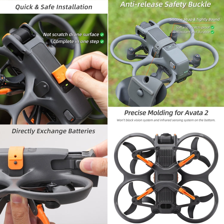 For DJI AVATA 2 Sunnylife LG797 Landing Gear Extensions Heightened Spider Gears Support Leg (Grey) - free shipping - PMC TechLife - Order now!