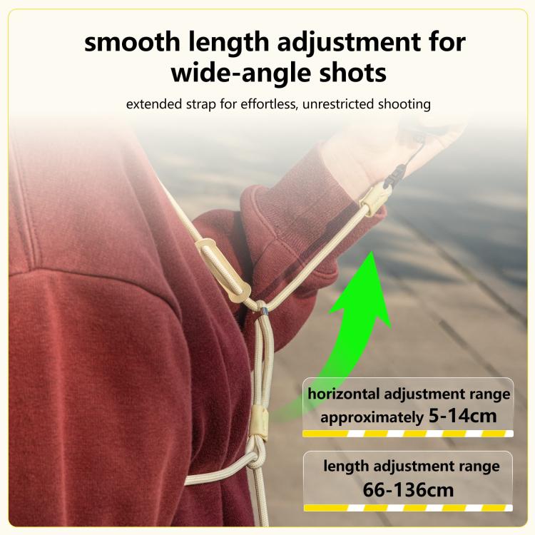 For DJI Pocket 3 STARTRC Adjustable Double-Ended Neck Strap (Pink) - free shipping - PMC TechLife - Order now!