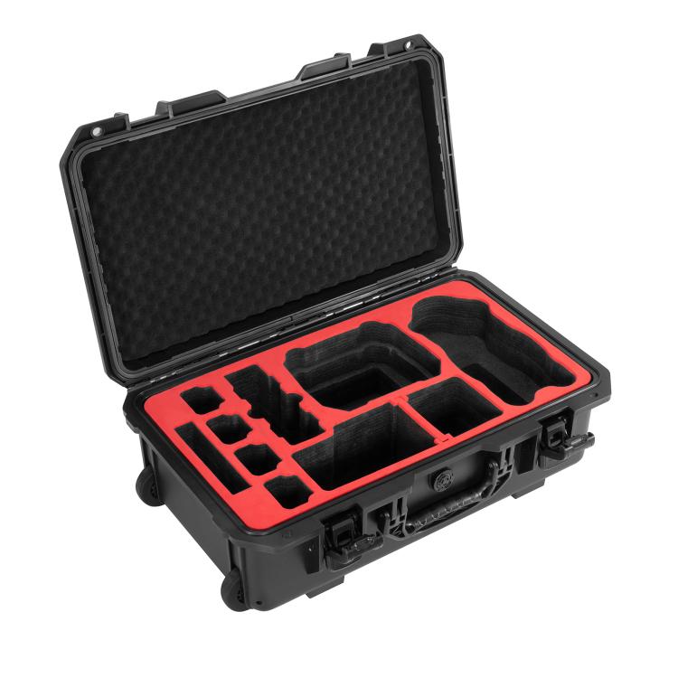 Portable Box Sealed Waterproof Trolley Suitcase For DJI Mavic 4 Pro / Mavic 3 / Air 3 (Black) - free shipping - PMC TechLife - Order now!