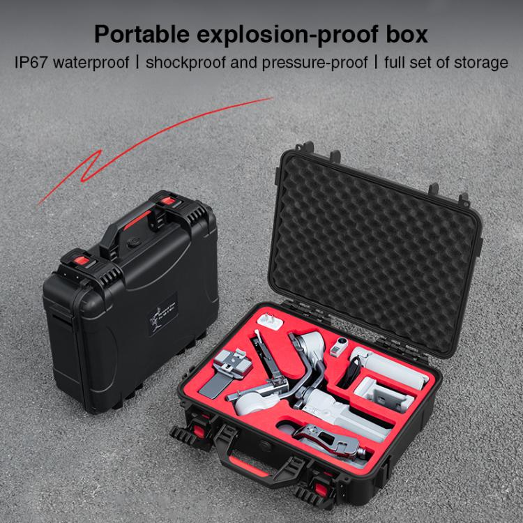 For DJI RS 4 Mini STARTRC PP Waterproof Shockproof Suitcase Portable Storage Box (Black) - free shipping - PMC TechLife - Order now!