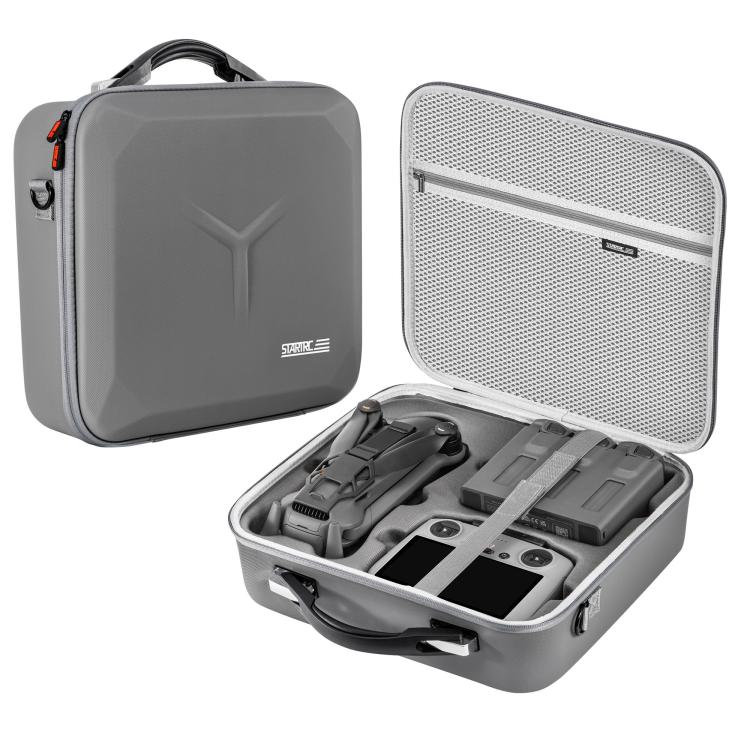 For DJI Mavic 4 Pro / RC 2 STARTRC Shoulder PU Storage Bag Handbag (Grey) - free shipping - PMC TechLife - Order now!