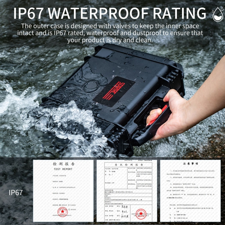 For Insta360 X4 STARTRC Waterproof EVA ABS Dual-layer Suitcase Storage Box (Black) - free shipping - PMC TechLife - Order now!